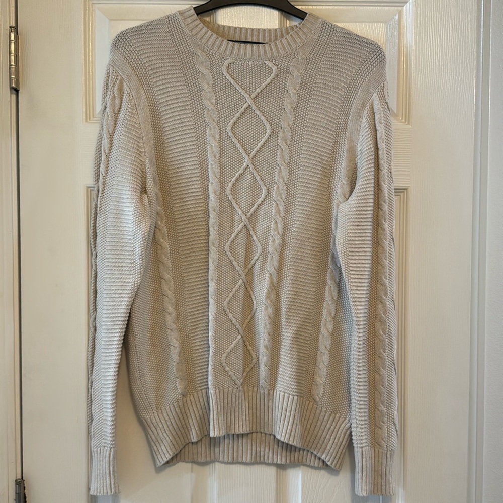 Men’s Vineyard Vines Beige Crewneck Sweater